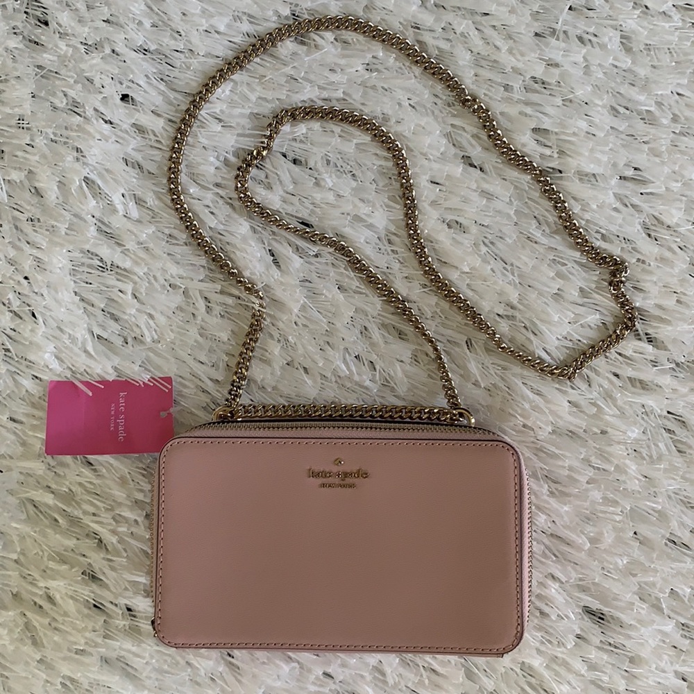 Kate Spade Double Zip Chain Crossbody